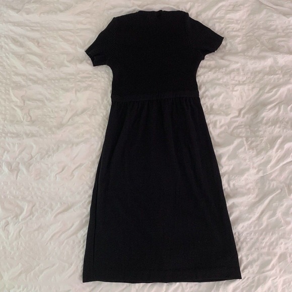 Vintage Goldworm Black Wool Sweater Dress sz Small - Picture 5 of 12